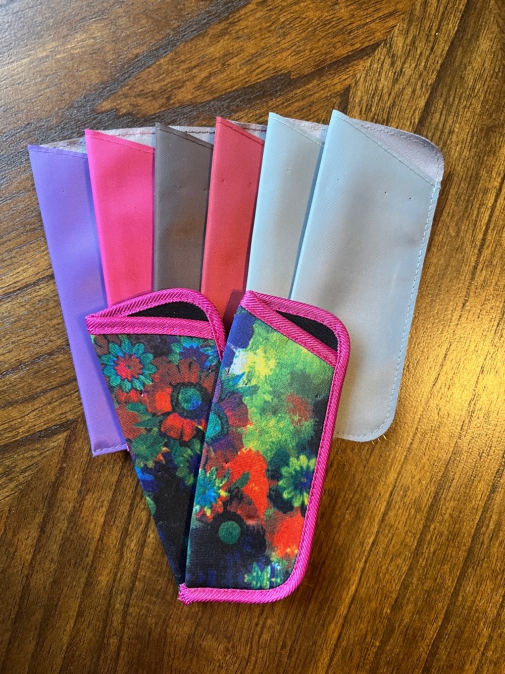Colorful Floral Neoprene Sunglass/Glasses Sleeves - Assorted Colors